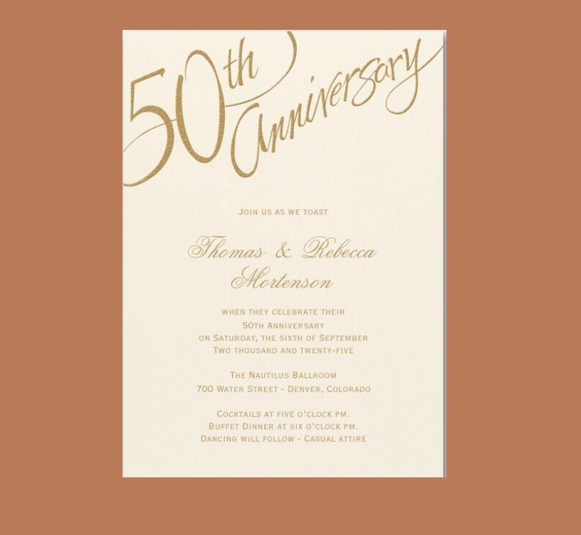 Anniversary Invitations